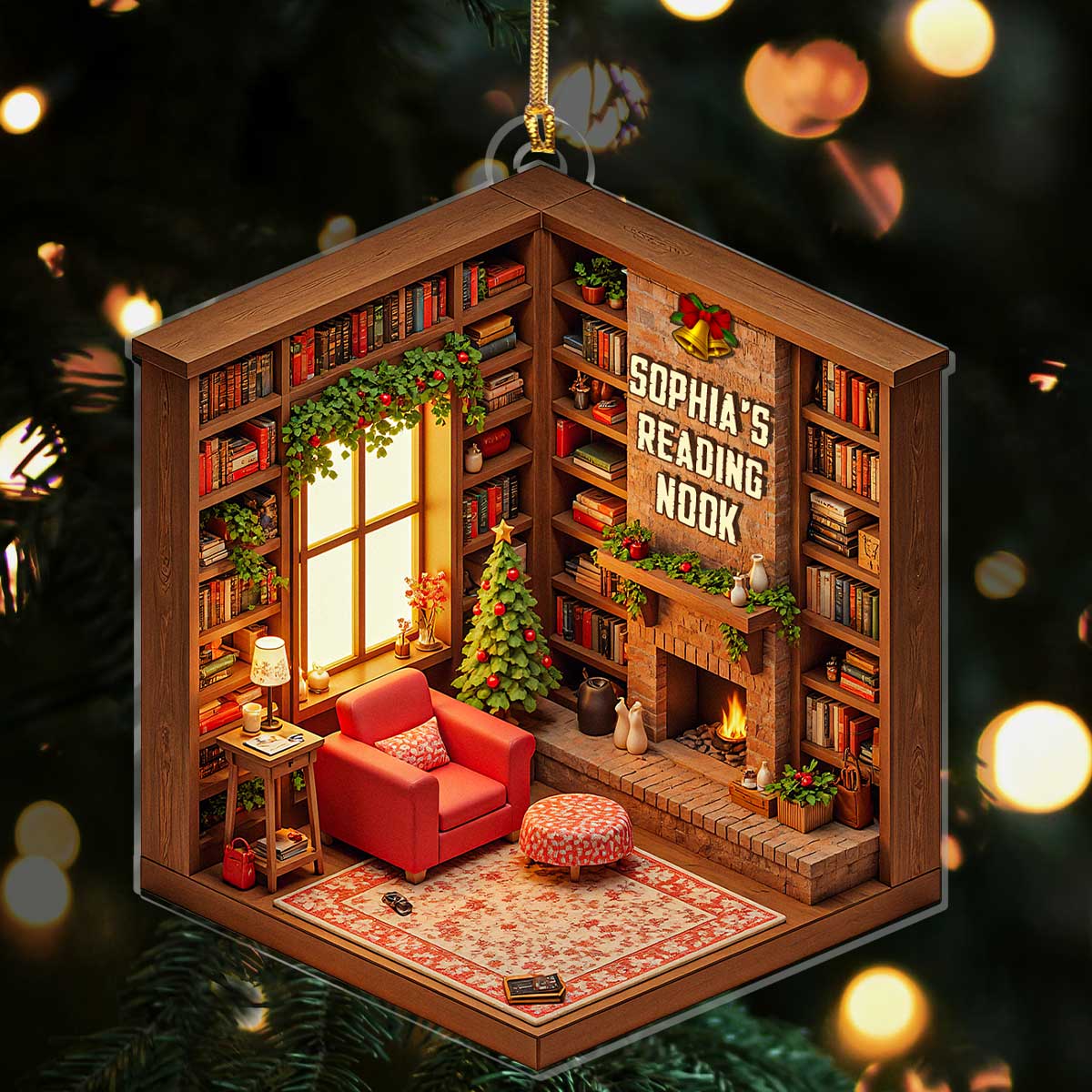 My Dream Reading Nook - Personalized 1-Layer Acrylic Ornament