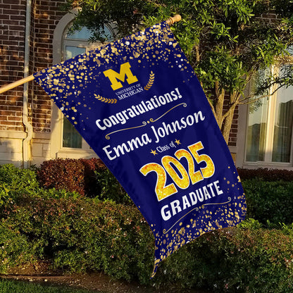 Custom Graduation - Personalized House Flag