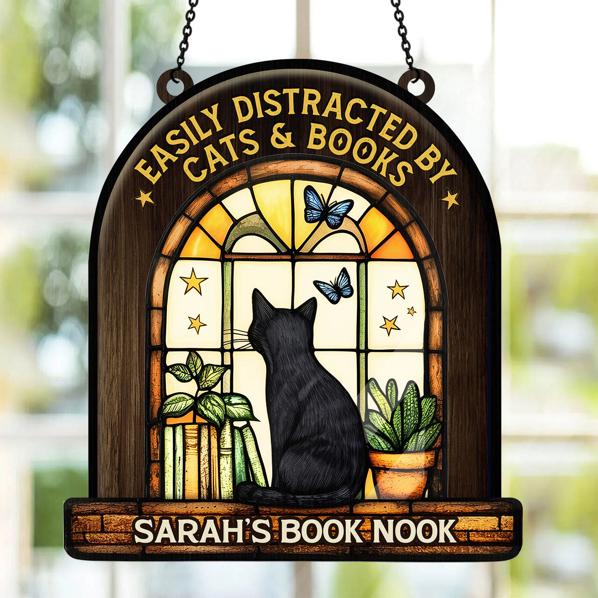 Your Book Nook - Personalized Window Hanging Suncatcher
