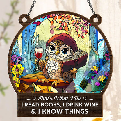 That's What I Do -  Window Hanging Suncatcher