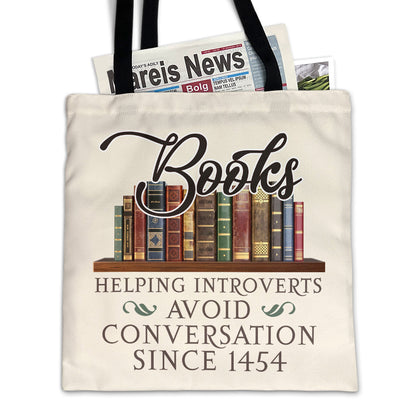 Helping Introverts Avoid Conversation Book Lovers Gift TBW03