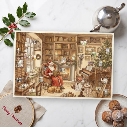 The Heroines' Library – Classic Literature Advent Calendar - Personalized Advent Calendar Card