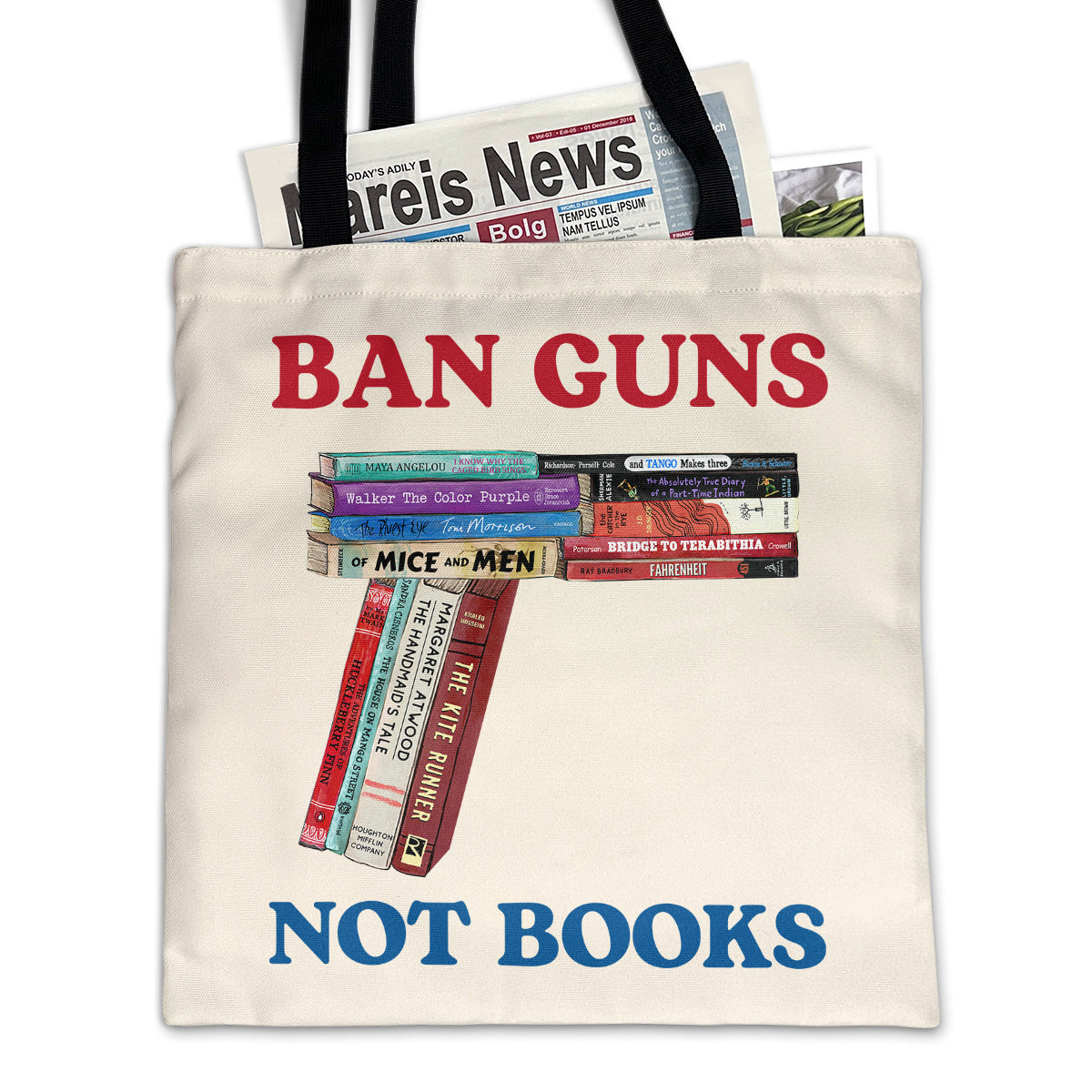 Ban Guns Not Books Book Lover Gift TBW187