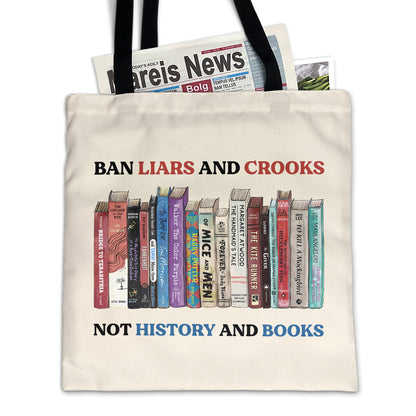 Ban Liars And Crooks Not History And Books Book Lovers Gift TBW231