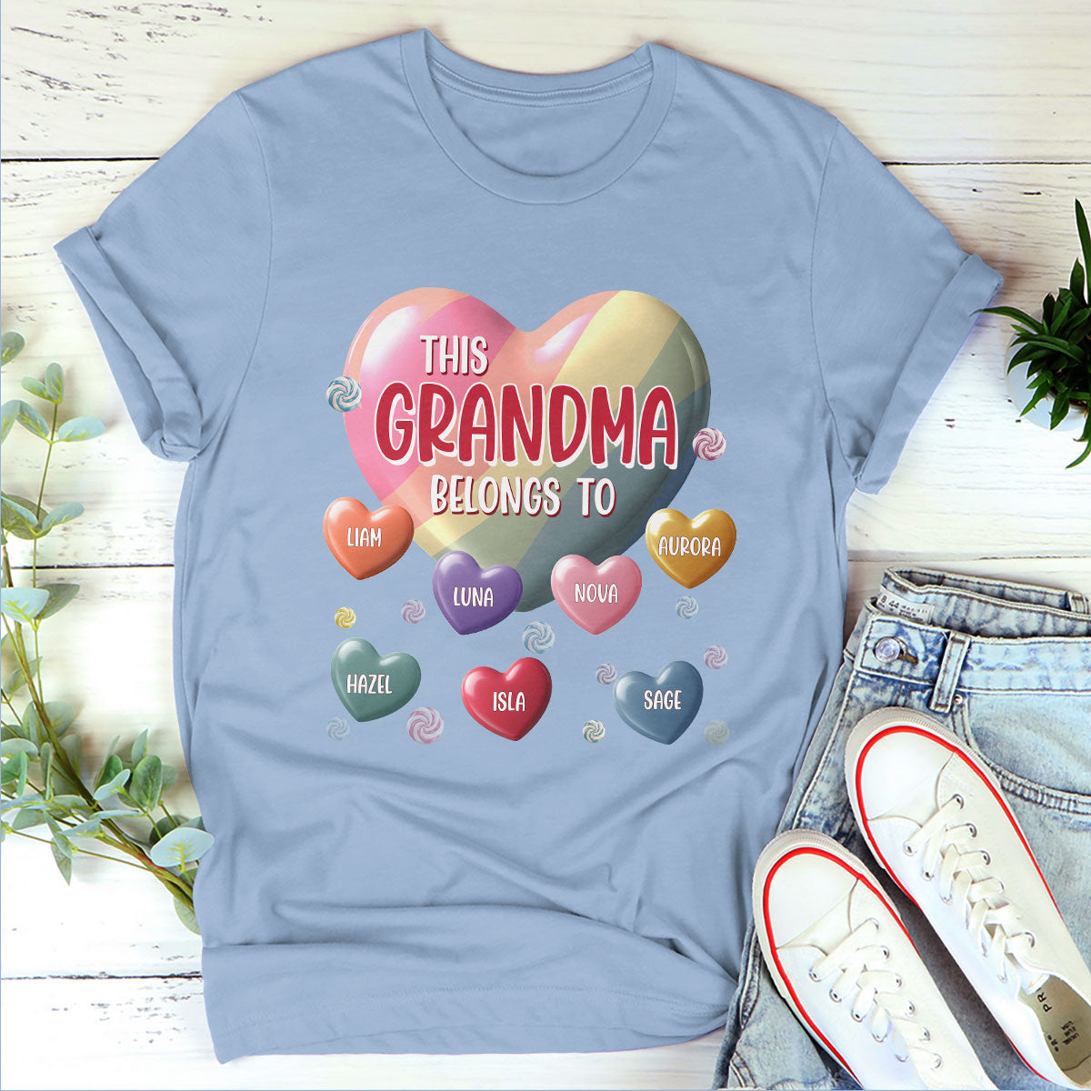 This Grandma Belongs To - Personalized Unisex T-shirt