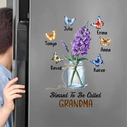 Blessed To Be Called Grandma - Personalized Sticker