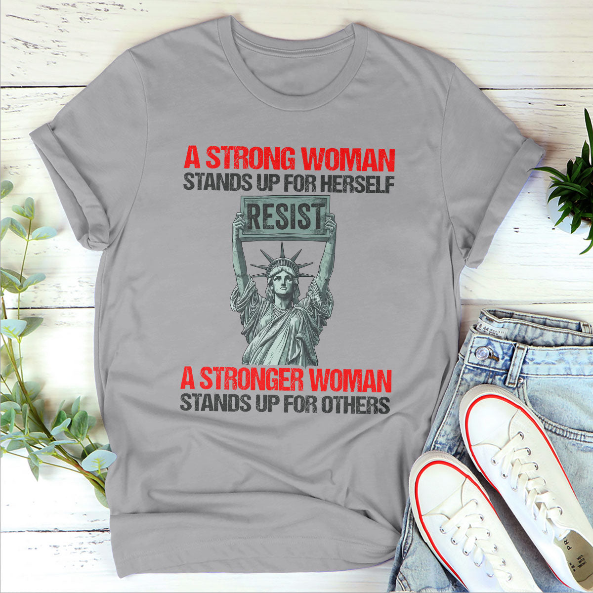 A Strong Woman - Personalized Unisex T-shirt