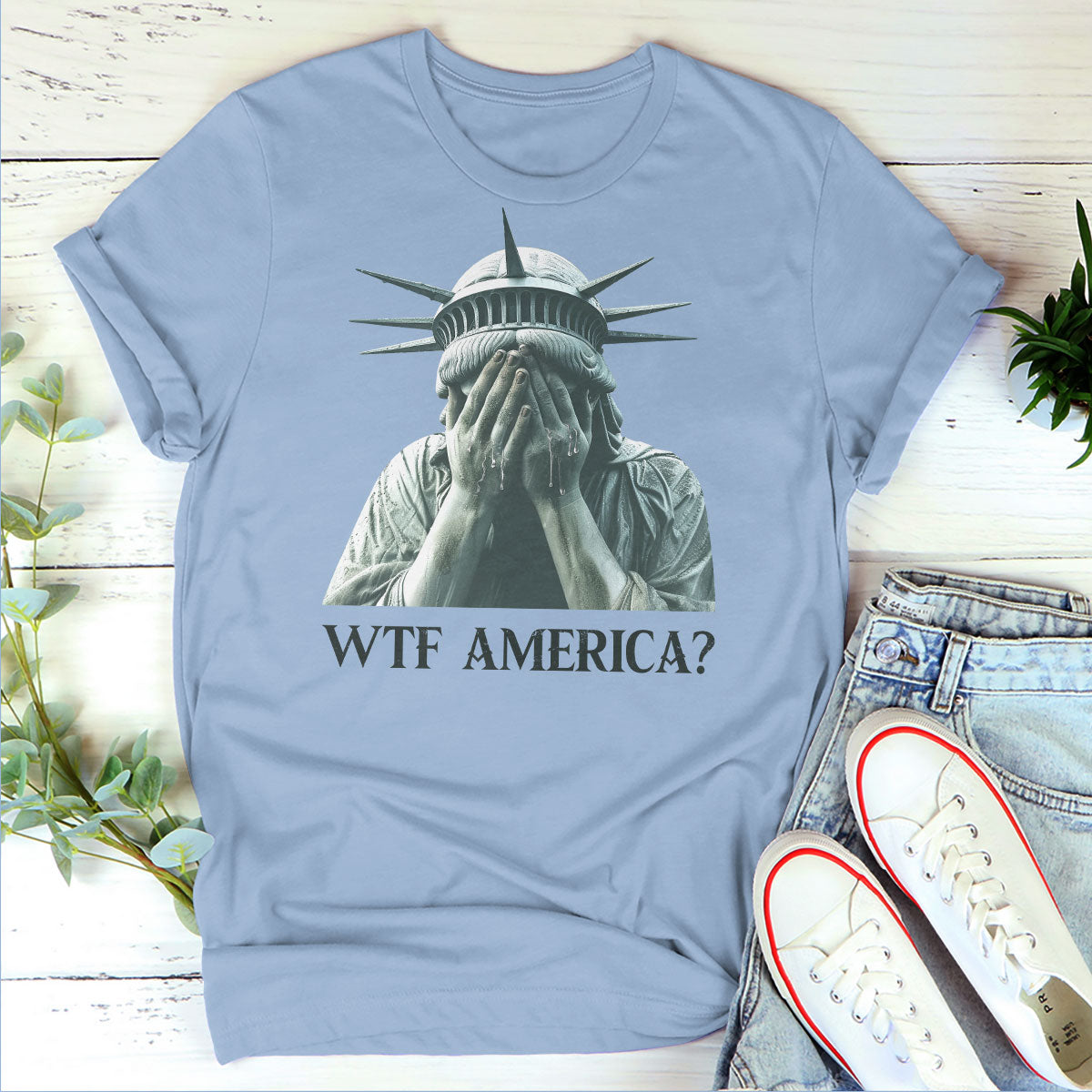 WTF America? - Personalized Unisex T-shirt