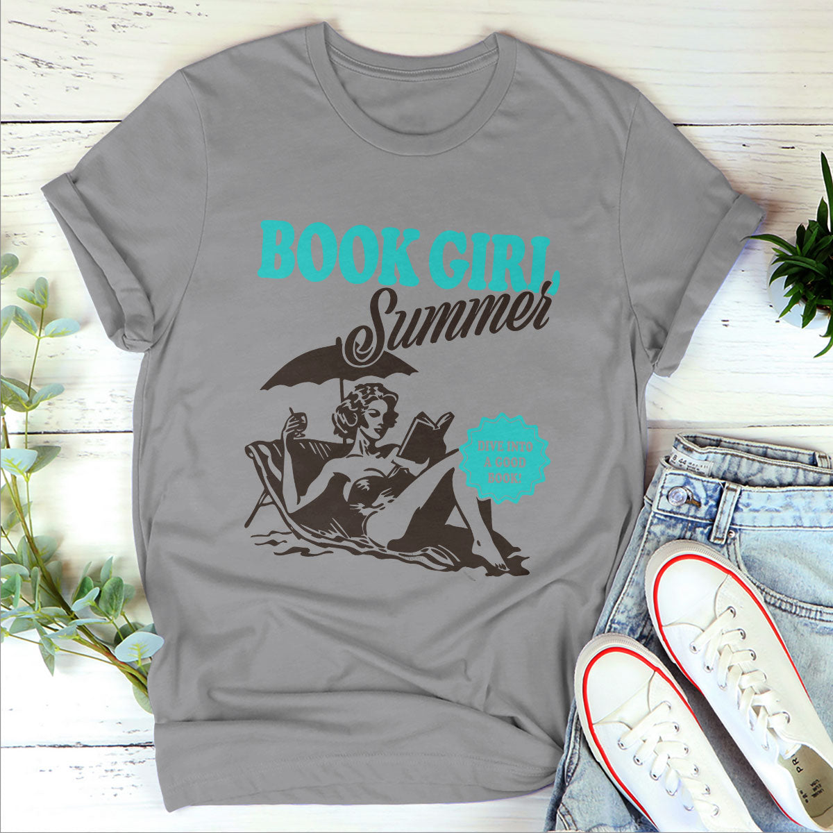 Book Girl Summer - Personalized 2D Unisex T-shirt