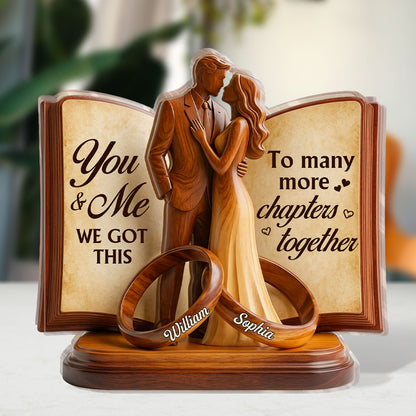 To Many More Chapters Together - Personalized Custom Shaped Acrylic Plaque
