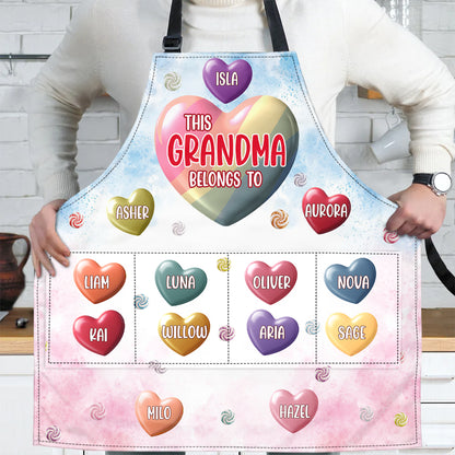 This Grandma Belongs To - Personalized Apron With Packet