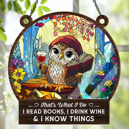 That's What I Do -  Window Hanging Suncatcher