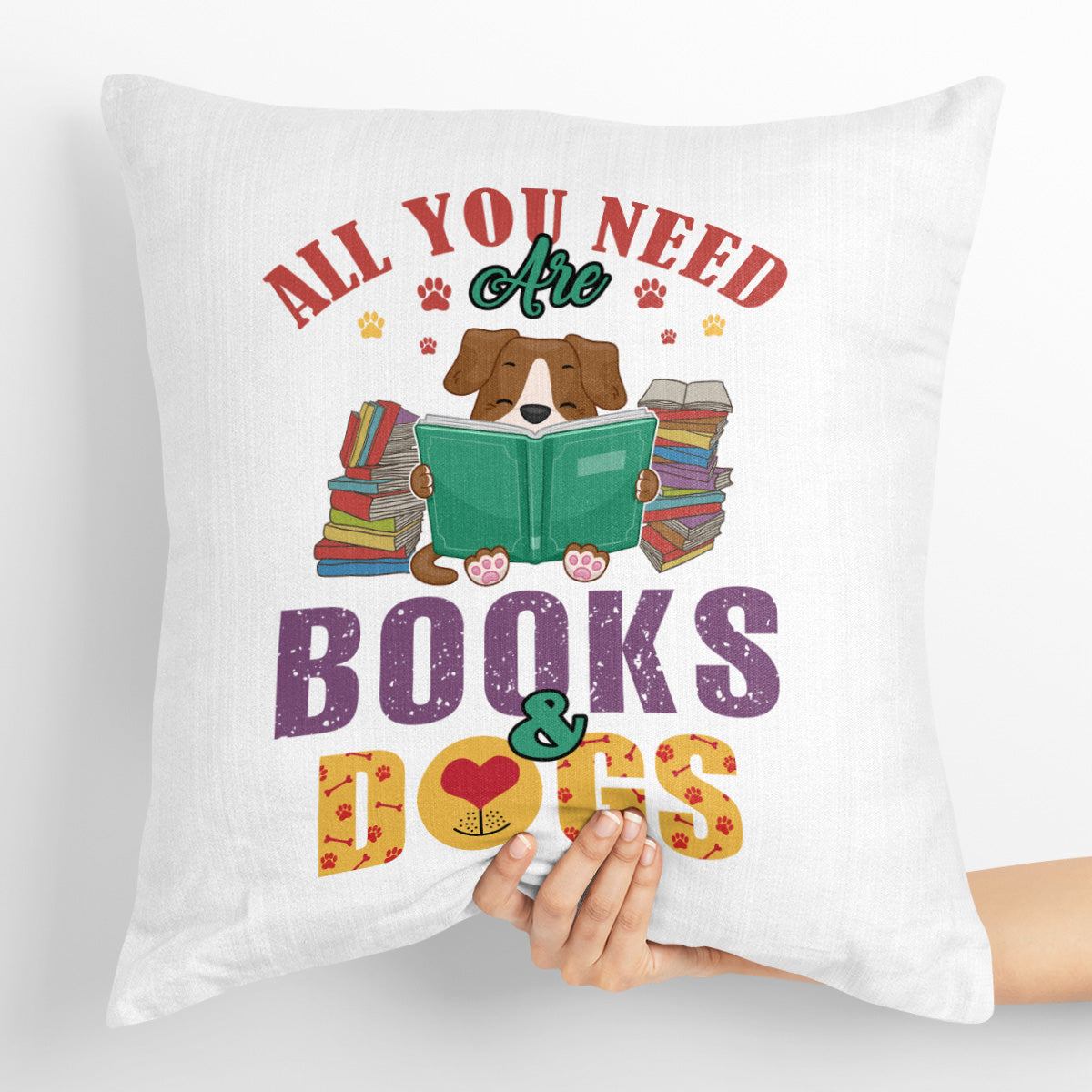 All You Need Are Books And Dogs Book Lovers Gift PILS45