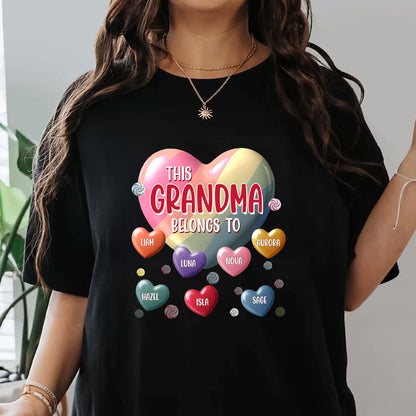 This Grandma Belongs To - Personalized Unisex T-shirt