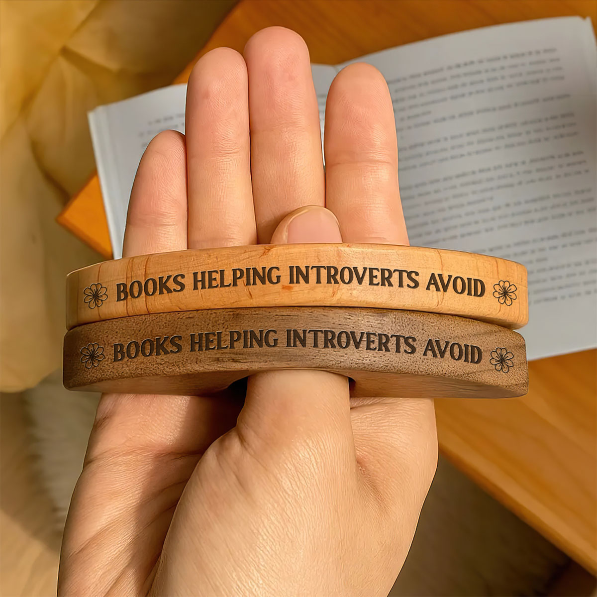 Books Helping Introverts Avoid Conversation Since 1454 - Personalized Book Page Holder