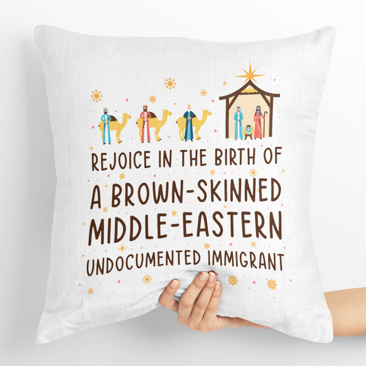 Rejoice In The Birth Of A Brown-Skinned Middle-Eastern Undocumented Immigrant Book Lovers Gift PIL305