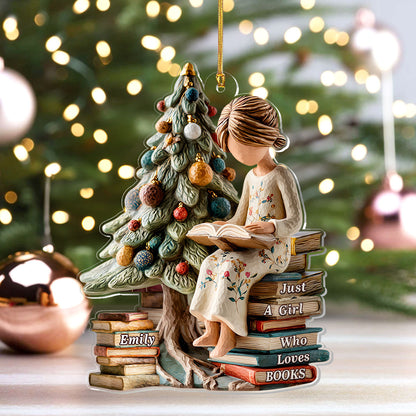 Merry Christmas My Book Lover - Personalized 1-Layer Acrylic Ornament