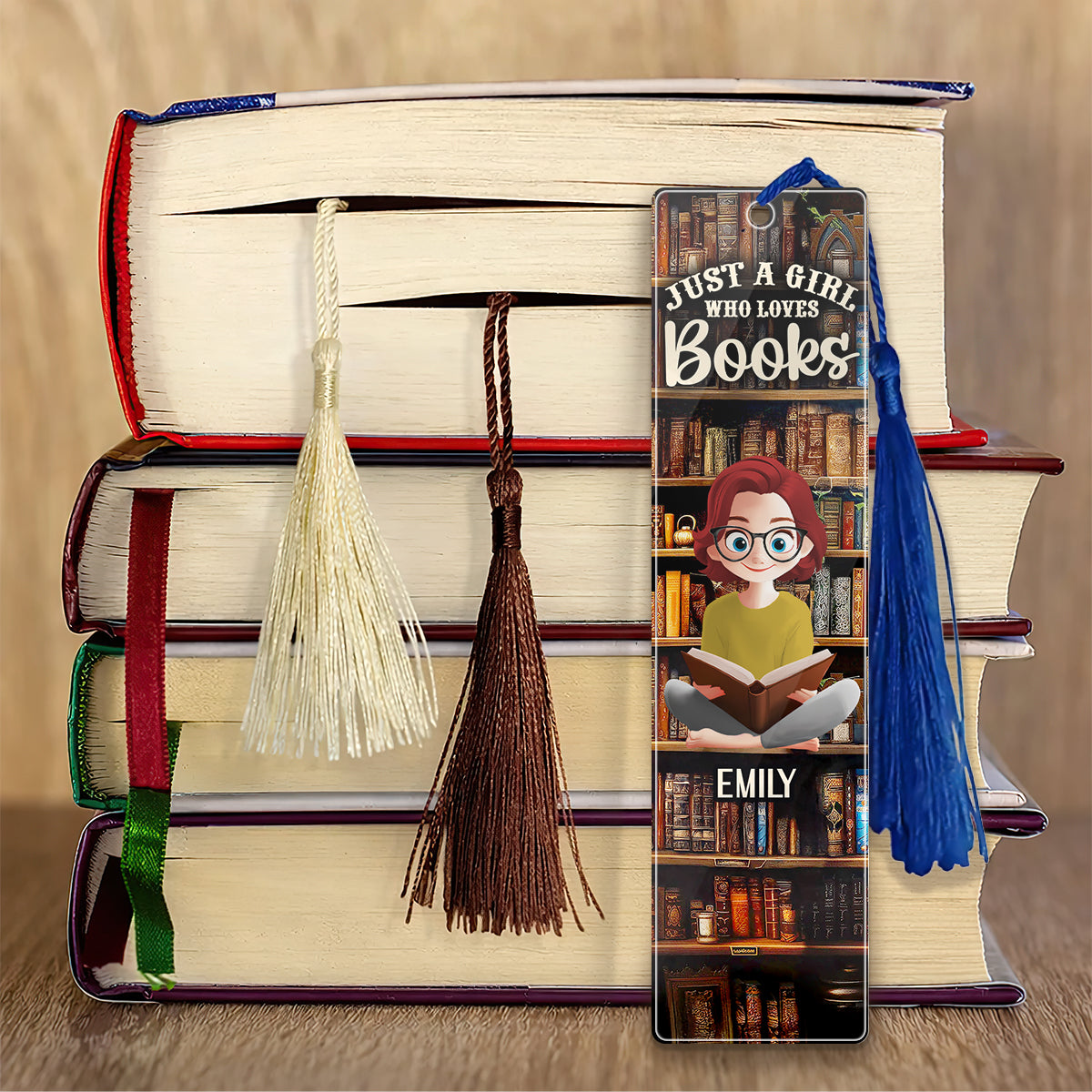 Just A Girl Who Loves Books - Personalized Acrylic Bookmark