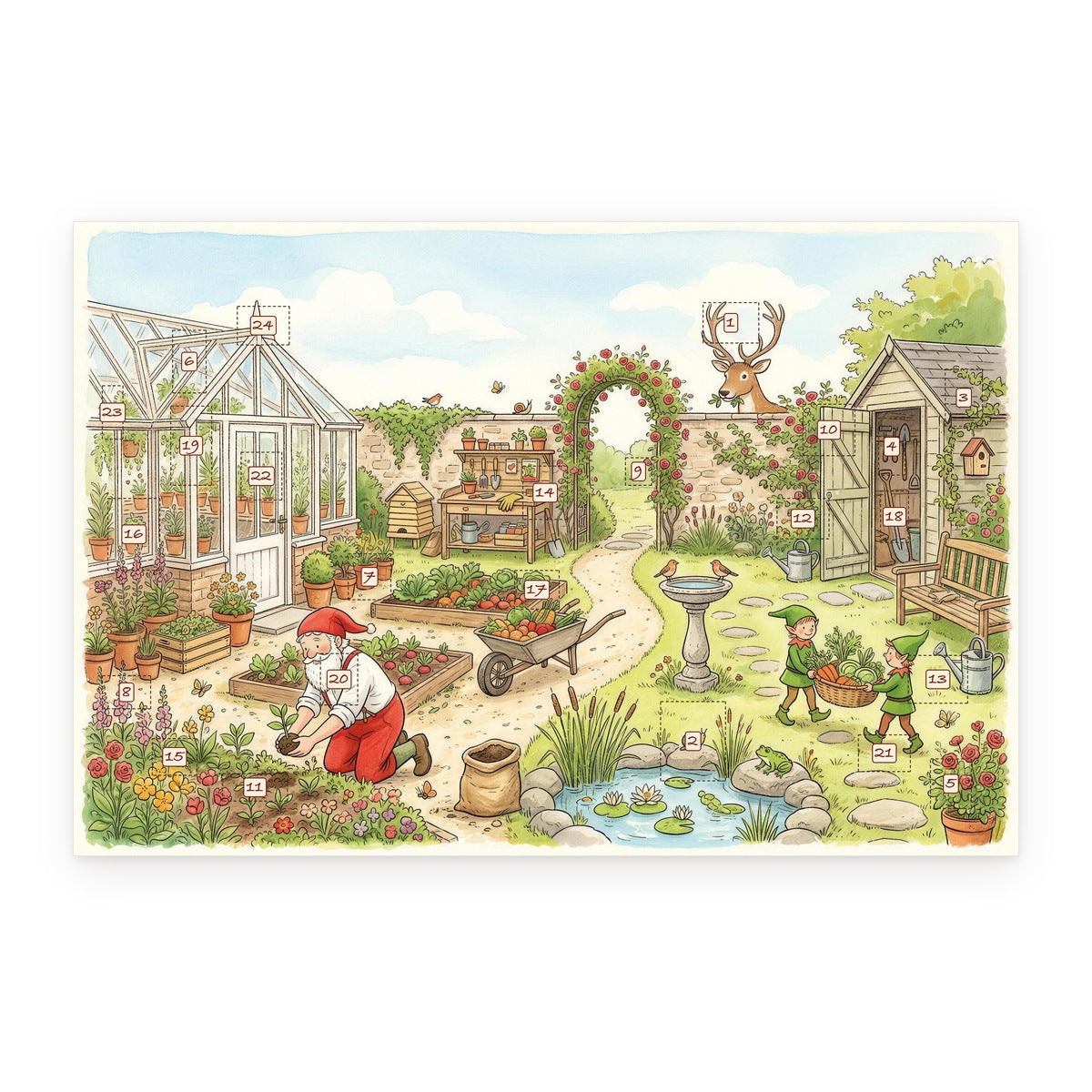 Santa's Secret Garden – Botanical Advent Calendar