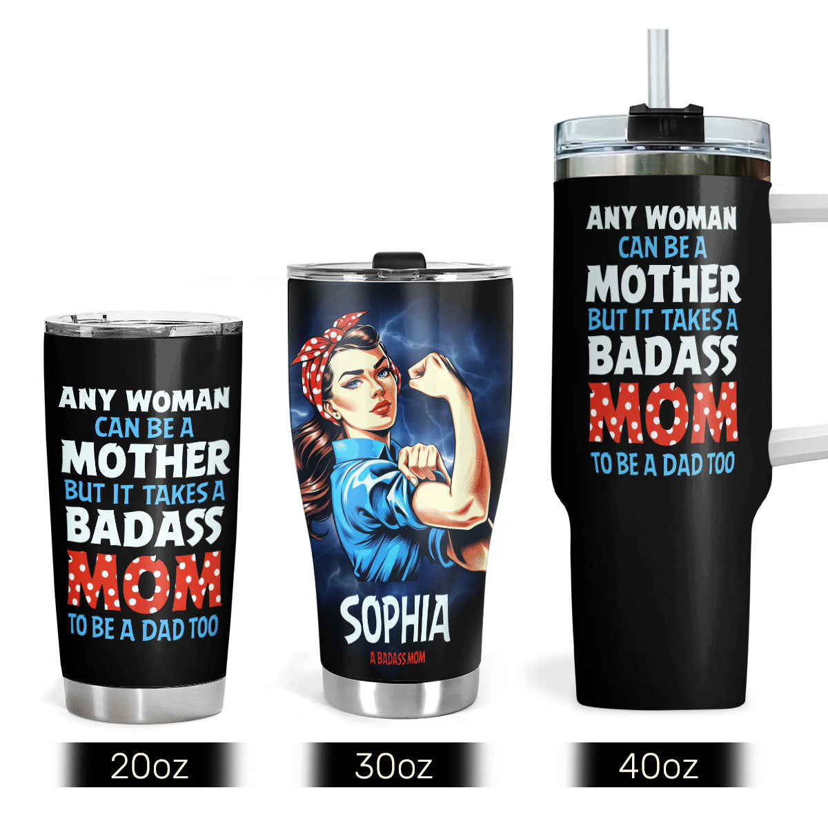 Any Woman Can Be A Mother - Personalized Stainless Steel Tumbler