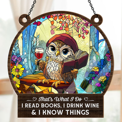 That's What I Do -  Window Hanging Suncatcher