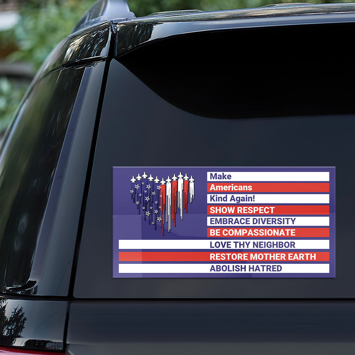 Make Americans Kind Again - Car Bumper Sticker