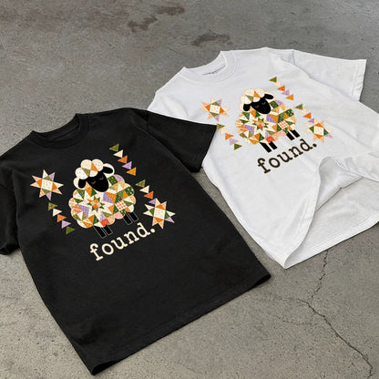 Patchwork Faith Sheep -  2D Unisex T-shirt