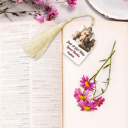 Just A Girl Who Loves Books - Personalized Acrylic Bookmark
