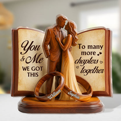 To Many More Chapters Together - Personalized Custom Shaped Acrylic Plaque