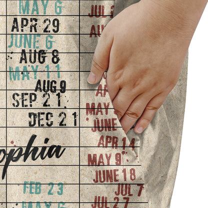 Nostalgic Library Card Due Date Stamp - Personalized Sleep Tee