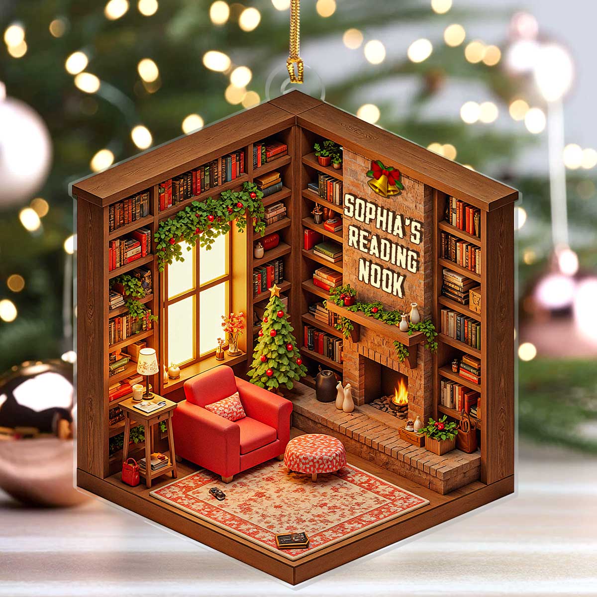 My Dream Reading Nook - Personalized 1-Layer Acrylic Ornament
