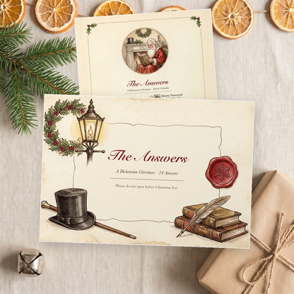 A Dickensian Christmas – Charles Dickens Advent Calendar - Personalized Advent Calendar Card