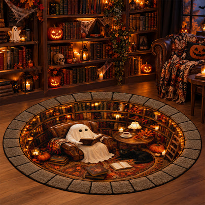Spooky Reading Room -  Round Rug