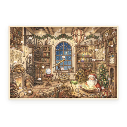 The Fantastic Library – Fantasy & Sci-Fi Classics Advent Calendar - Personalized Advent Calendar Card