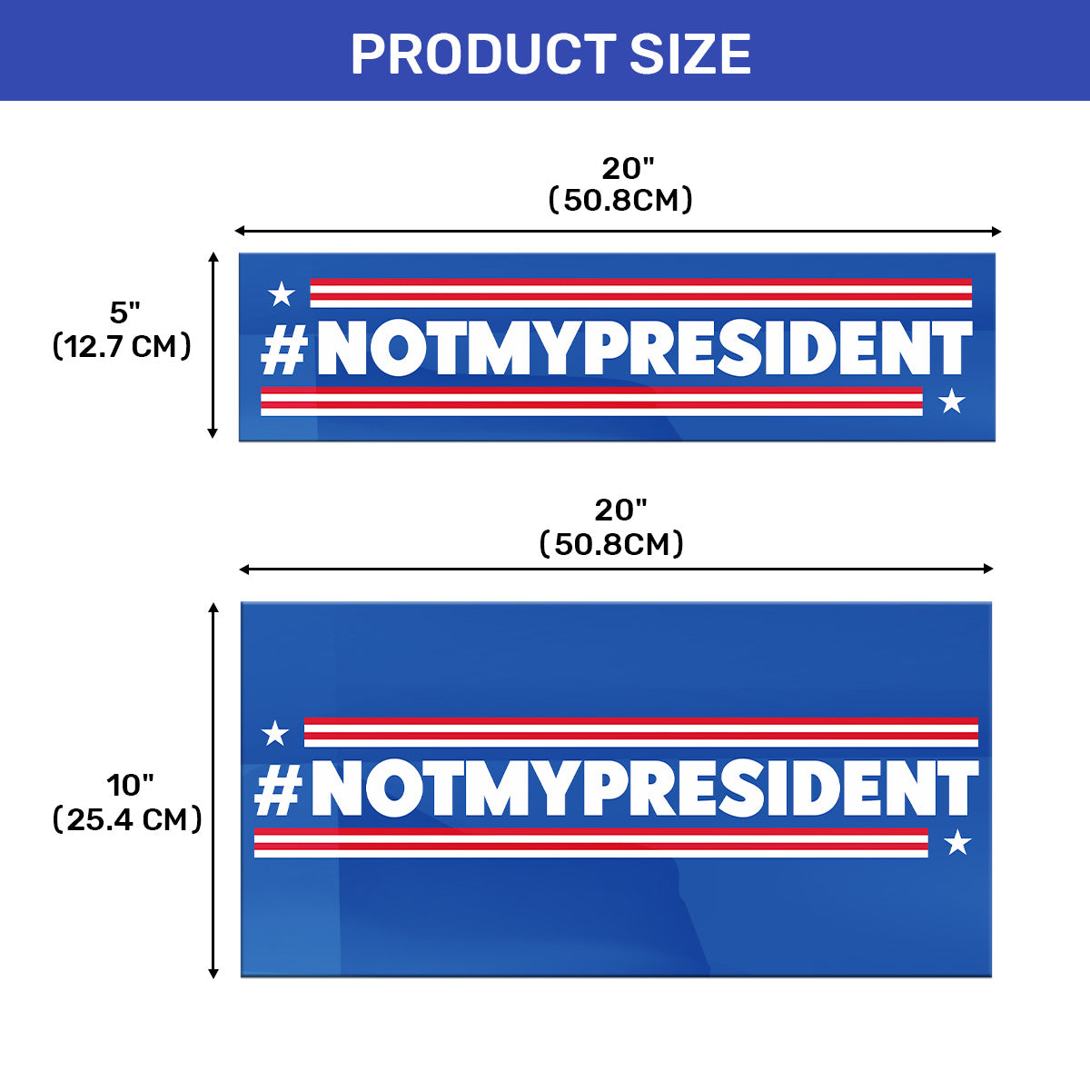 Not My President - Car Bumper Sticker