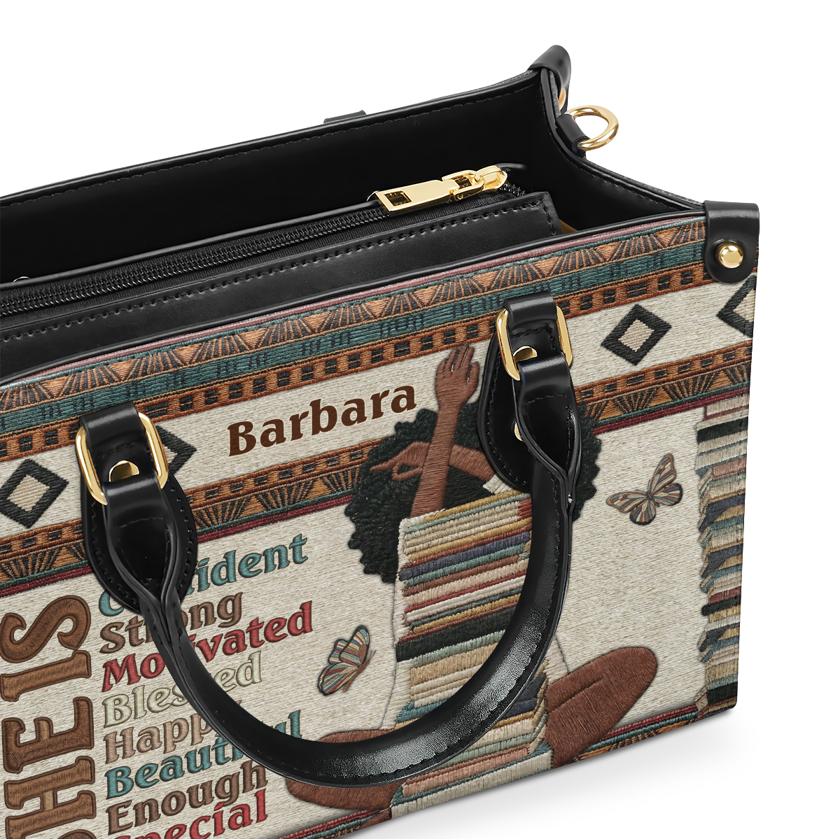 She Is That Girl - Personalized Leather Handbag