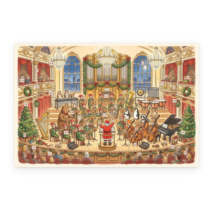 Santa's Christmas Symphony – Music Lover's Advent Calendar - Personalized Advent Calendar Card