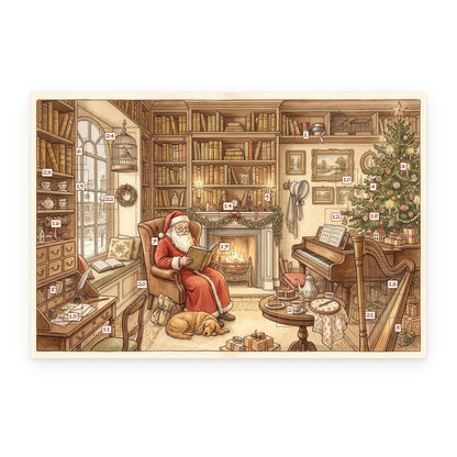 The Heroines' Library – Classic Literature Advent Calendar - Personalized Advent Calendar Card