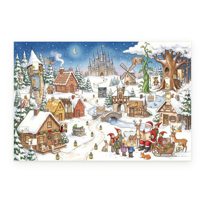 Santa's Fairy Tale Forest – Storybook Advent Calendar - Personalized Advent Calendar Card