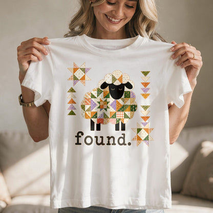 Patchwork Faith Sheep -  2D Unisex T-shirt