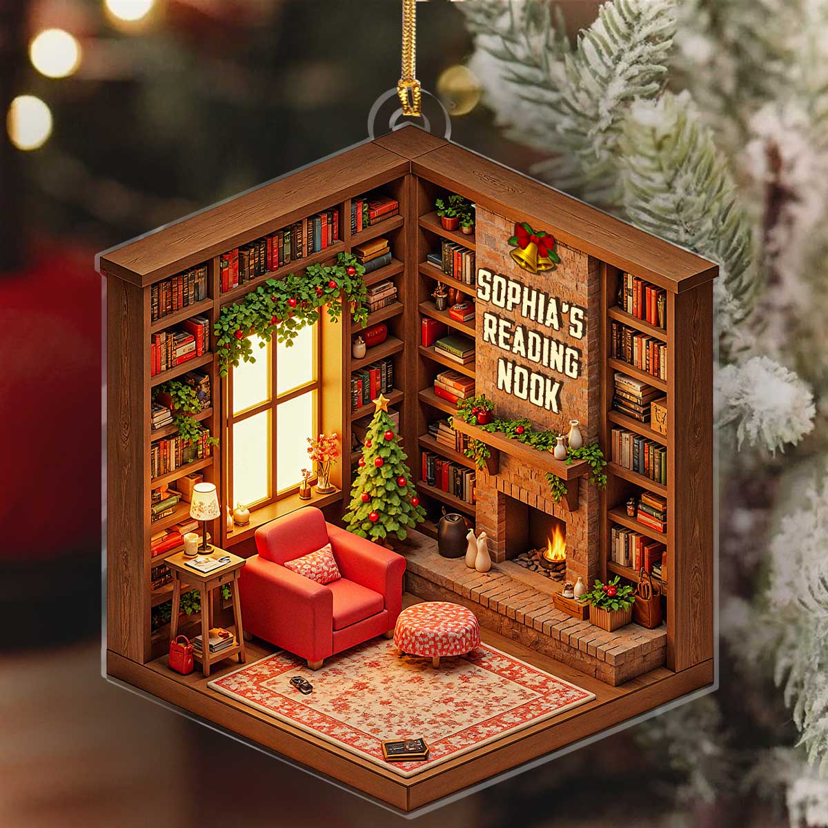 My Dream Reading Nook - Personalized 1-Layer Acrylic Ornament