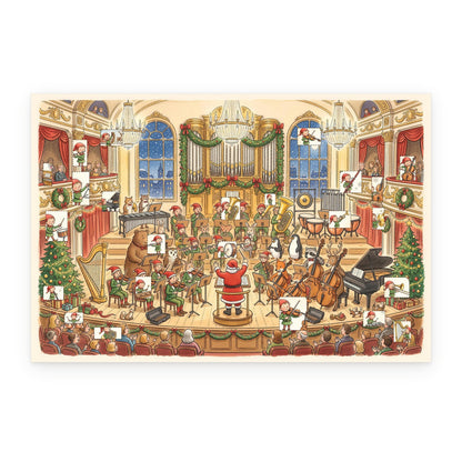Santa's Christmas Symphony – Music Lover's Advent Calendar - Personalized Advent Calendar Card