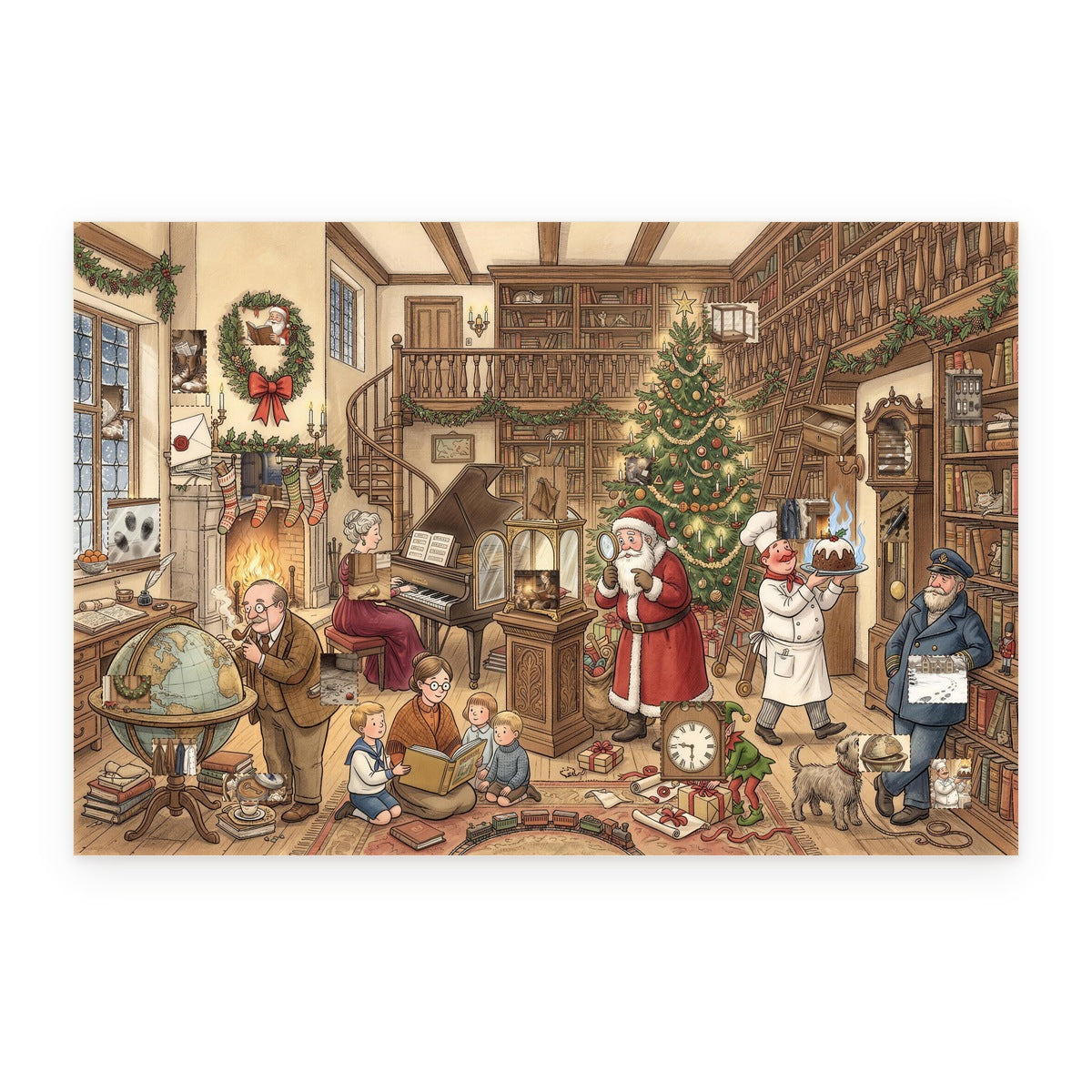 The Case of the Missing First Edition – Mystery Advent Calendar - Personalized Advent Calendar Card