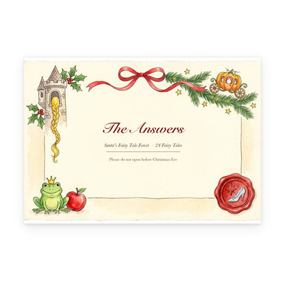 Santa's Fairy Tale Forest – Storybook Advent Calendar - Personalized Advent Calendar Card