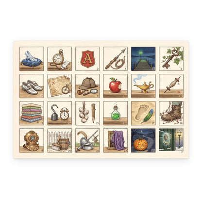 The Literary Lost & Found – Book Lover's Advent Calendar - Personalized Advent Calendar Card