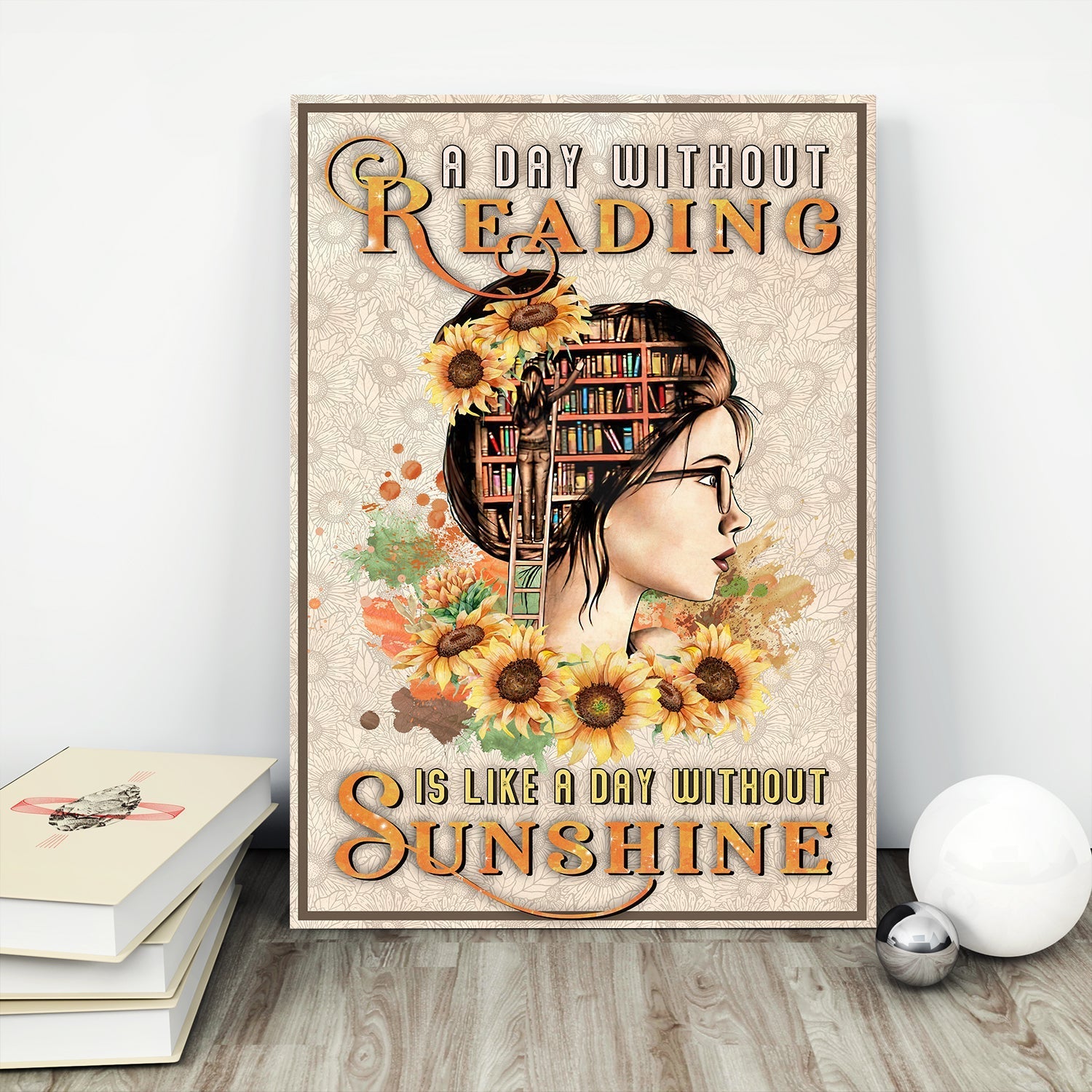 A Day Without Reading Is Like A Day Without Sunshine Book Lovers Gift CAV67