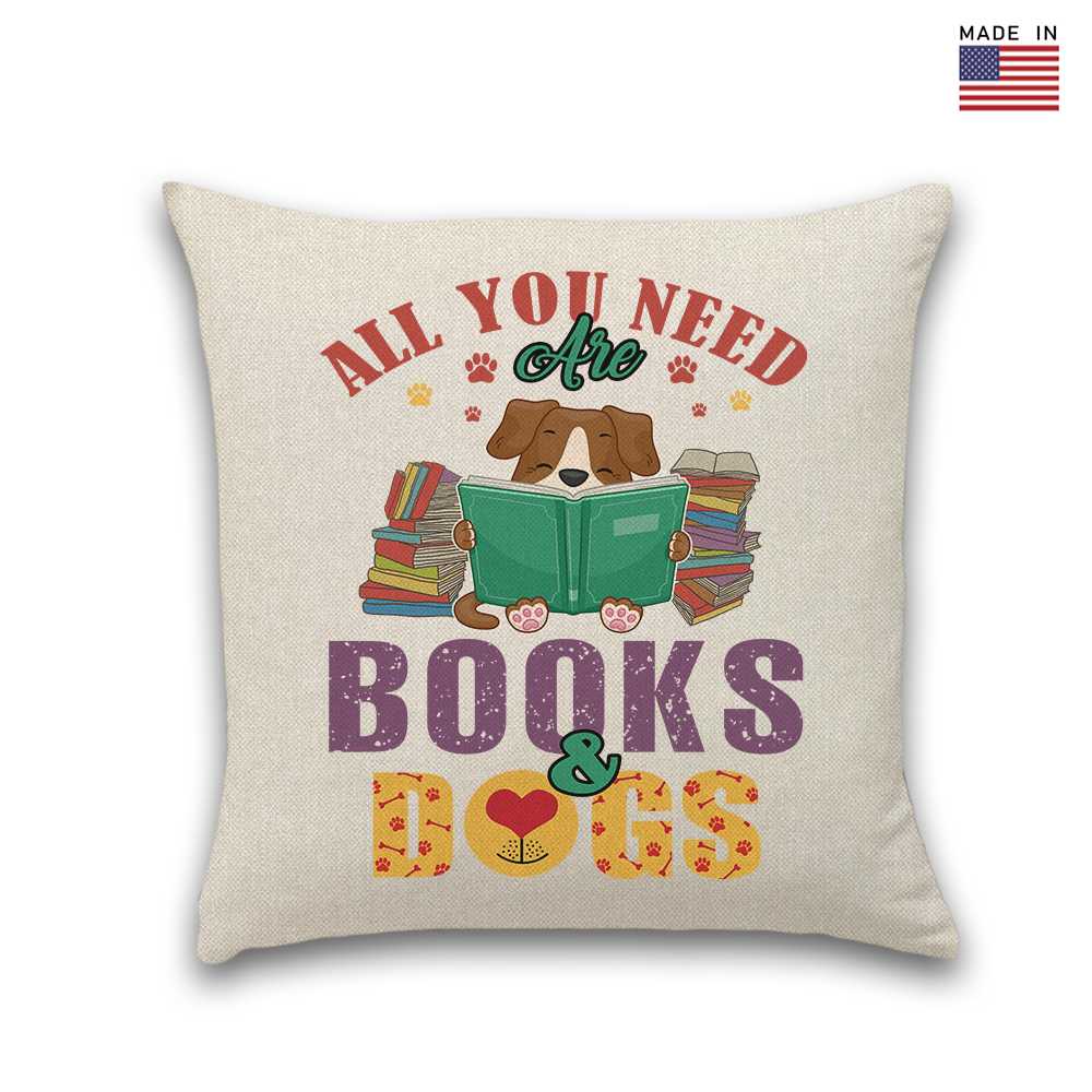 All You Need Are Books And Dogs Book Lovers Gift PILS45