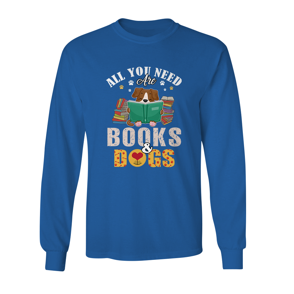 All You Need Are Books And Dogs Book Lovers Gift LSB46