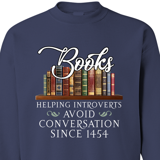 Helping Introverts Avoid Conversation Book Lovers Gift SWB04