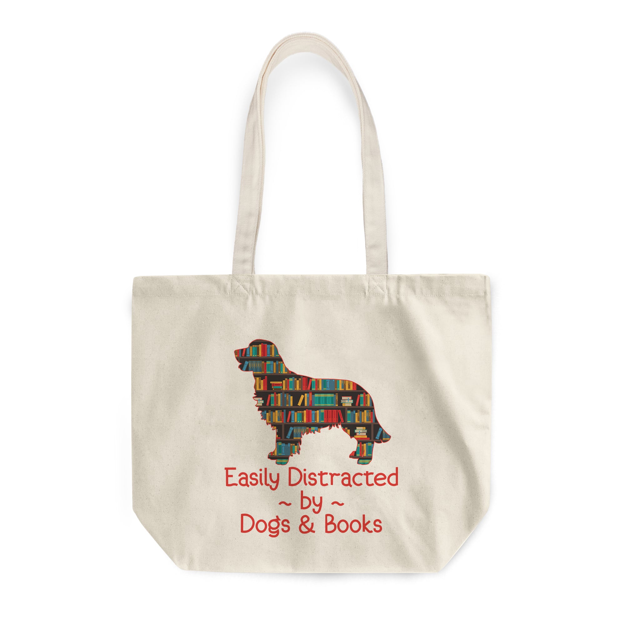 Easily Distracted By Dogs And Books Book Lovers Gift TBW31
